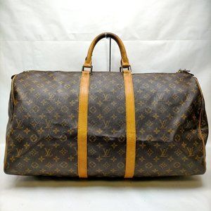 Louis Vuitton LV Boston Bag Keepall 55 Browns Monogram